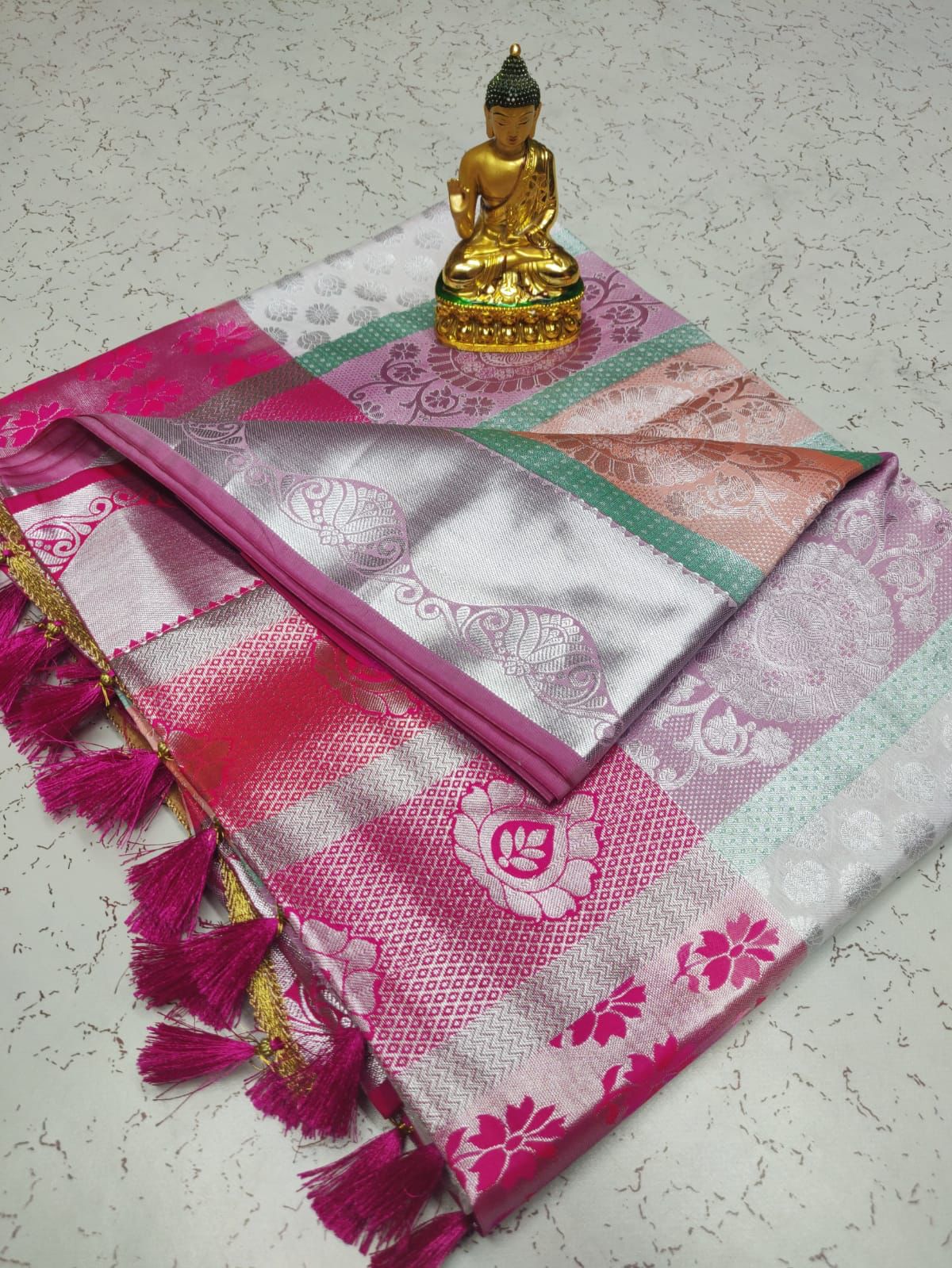 Samuthrika semi silk saree - Vannamayil Fashions