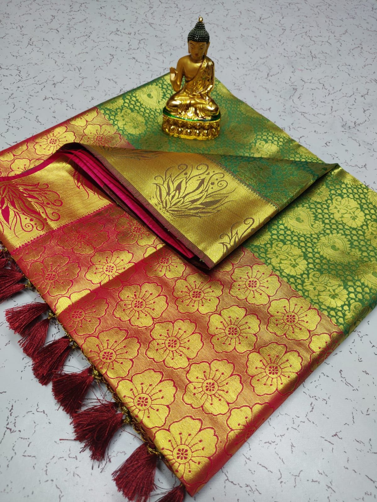 Samuthrika semi silk saree - Vannamayil Fashions