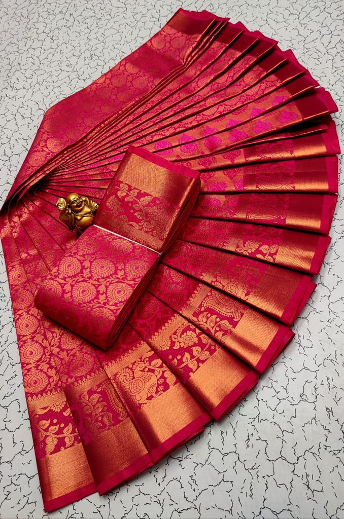 Samuthrika vasthrakala style wedding semi silk saree - Vannamayil Fashions