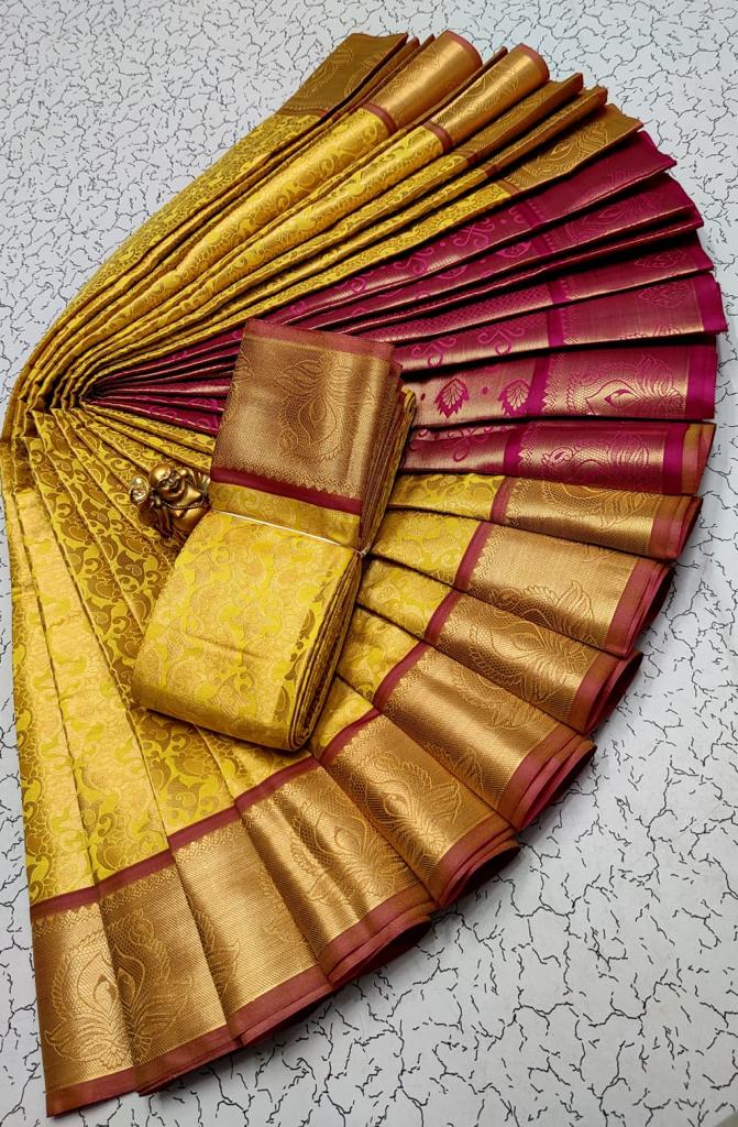 Samuthrika vasthrakala style wedding semi silk saree - Vannamayil Fashions