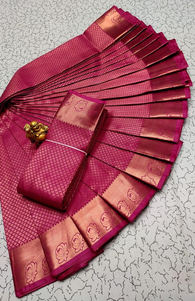 Samuthrika vasthrakala style wedding semi silk saree - Vannamayil Fashions