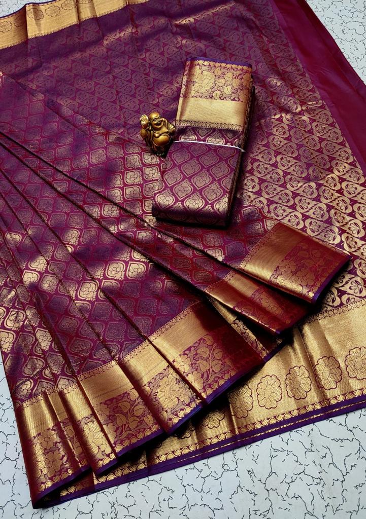 Samuthrika vasthrakala style wedding semi silk saree - Vannamayil Fashions