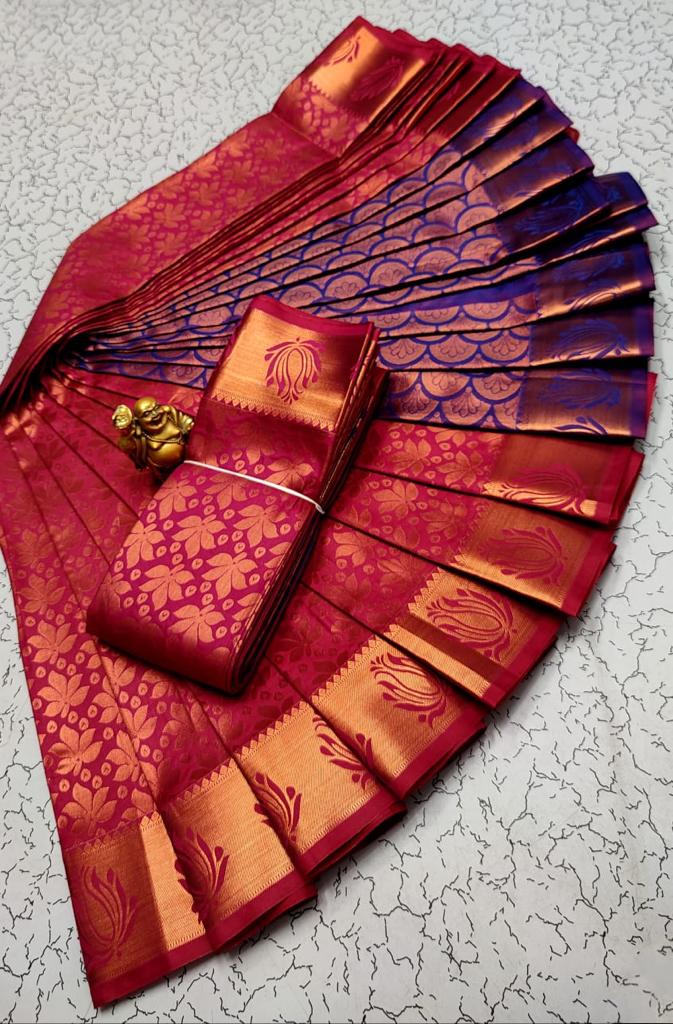 Samuthrika vasthrakala style wedding semi silk saree - Vannamayil Fashions