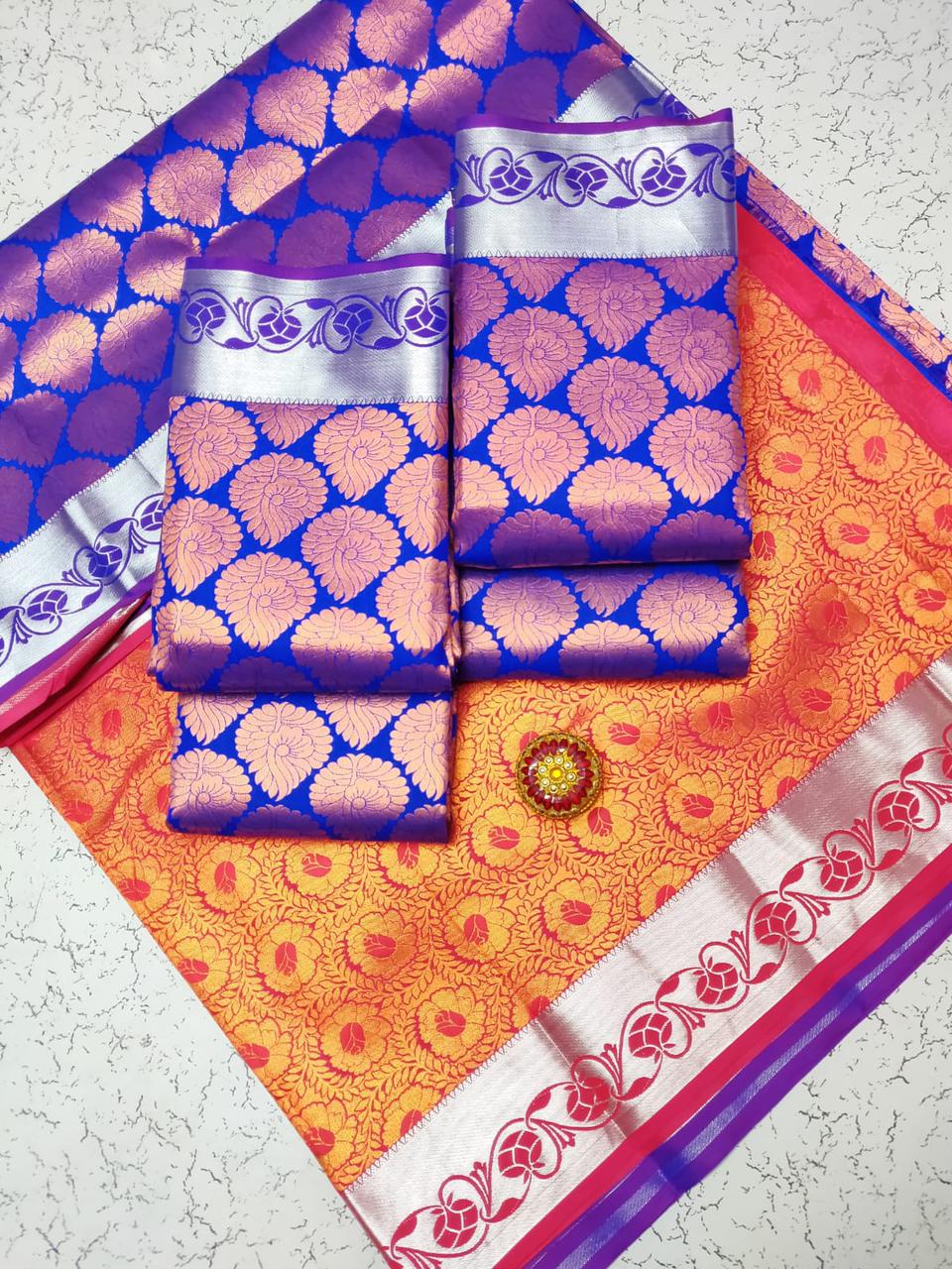 Samuthrika vasthrakala style wedding semi silk saree - Vannamayil Fashions