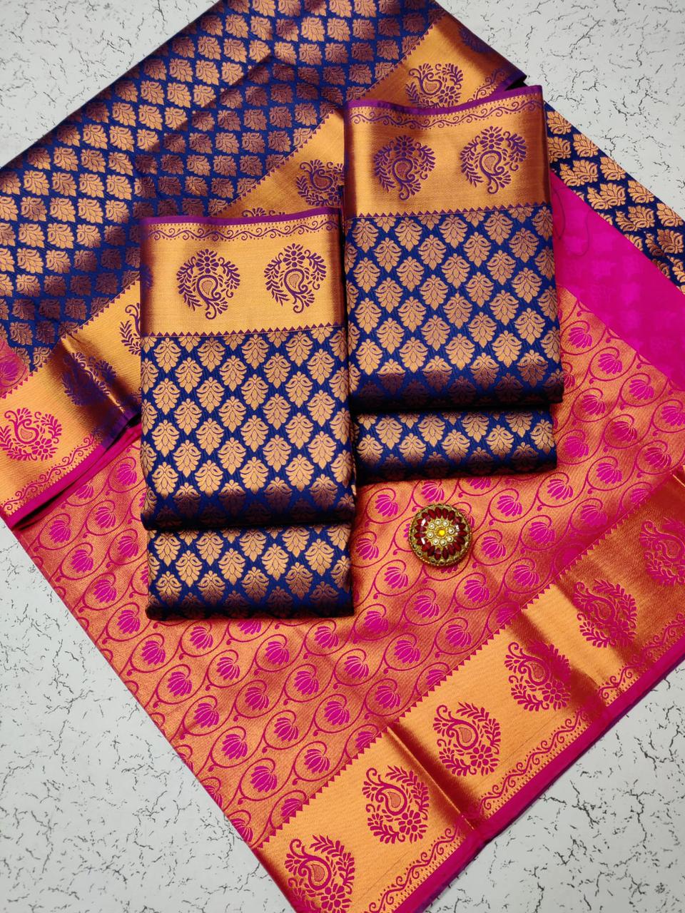 Samuthrika vasthrakala style wedding semi silk saree - Vannamayil Fashions