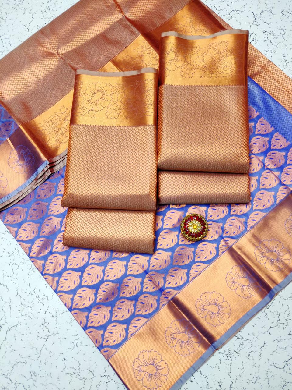 Samuthrika vasthrakala style wedding semi silk saree - Vannamayil Fashions