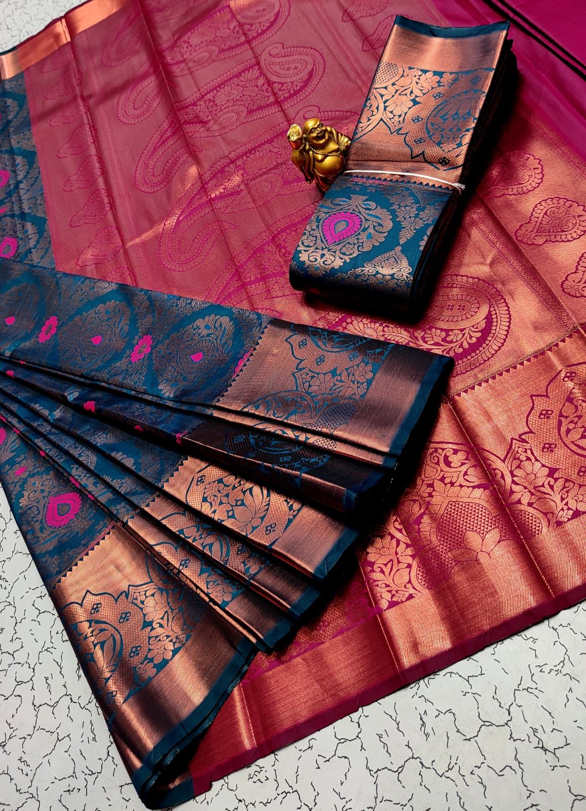 Buy Cream & Red Patola Printed Silk Wedding Saree From Ethnic Plus