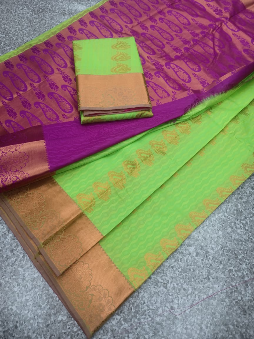 Semi silk saree - Vannamayil Fashions