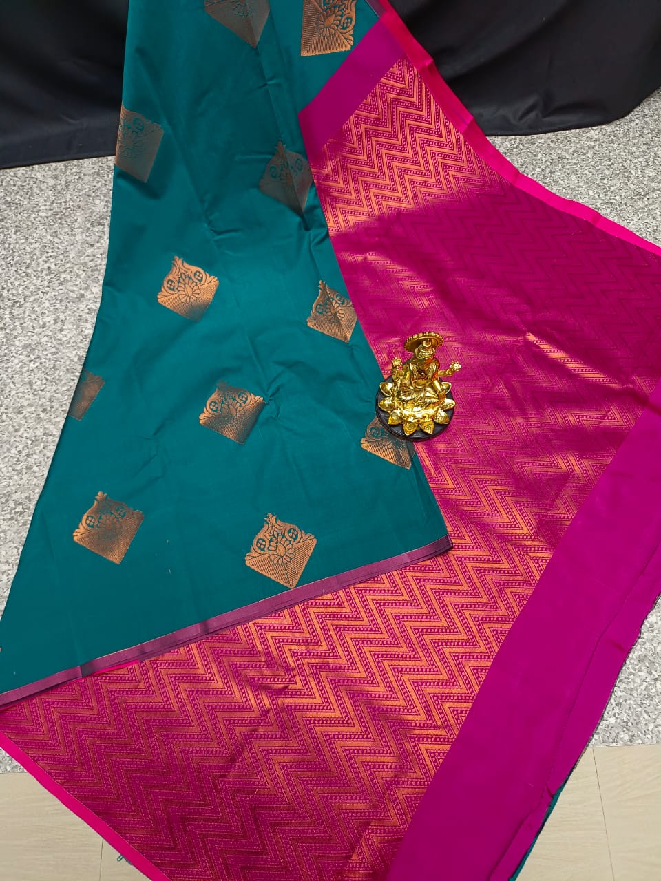 Green Semi Soft Silk Sarees 015 – spsilks.in