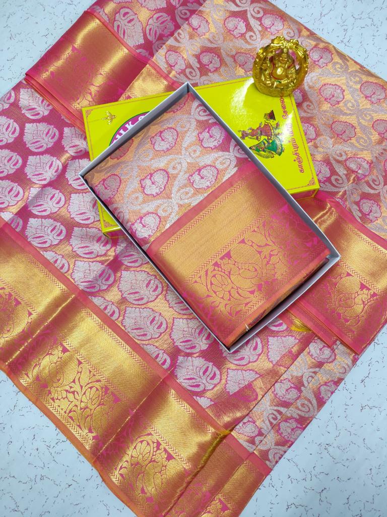 Shining semi silk tissue saree - Vannamayil Fashions