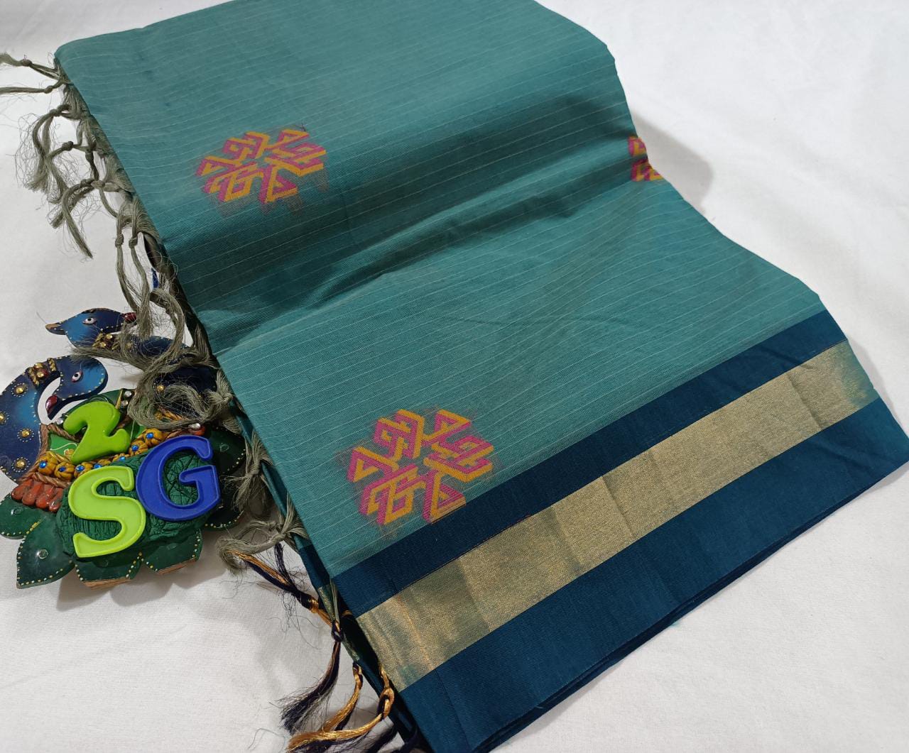 South indian handwoven cotton saree - Vannamayil Fashions