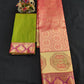 Up to 10 years samuthrika type semi silk pattu pavadai material for kids - Vannamayil Fashions