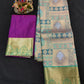 Up to 10 years samuthrika type semi silk pattu pavadai material for kids - Vannamayil Fashions
