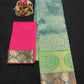 Up to 10 years samuthrika type semi silk pattu pavadai material for kids - Vannamayil Fashions