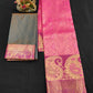 Up to 10 years samuthrika type semi silk pattu pavadai material for kids - Vannamayil Fashions