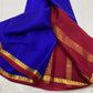 Pure mysore silk saree with mango border
