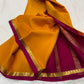 Pure mysore silk saree with mango border