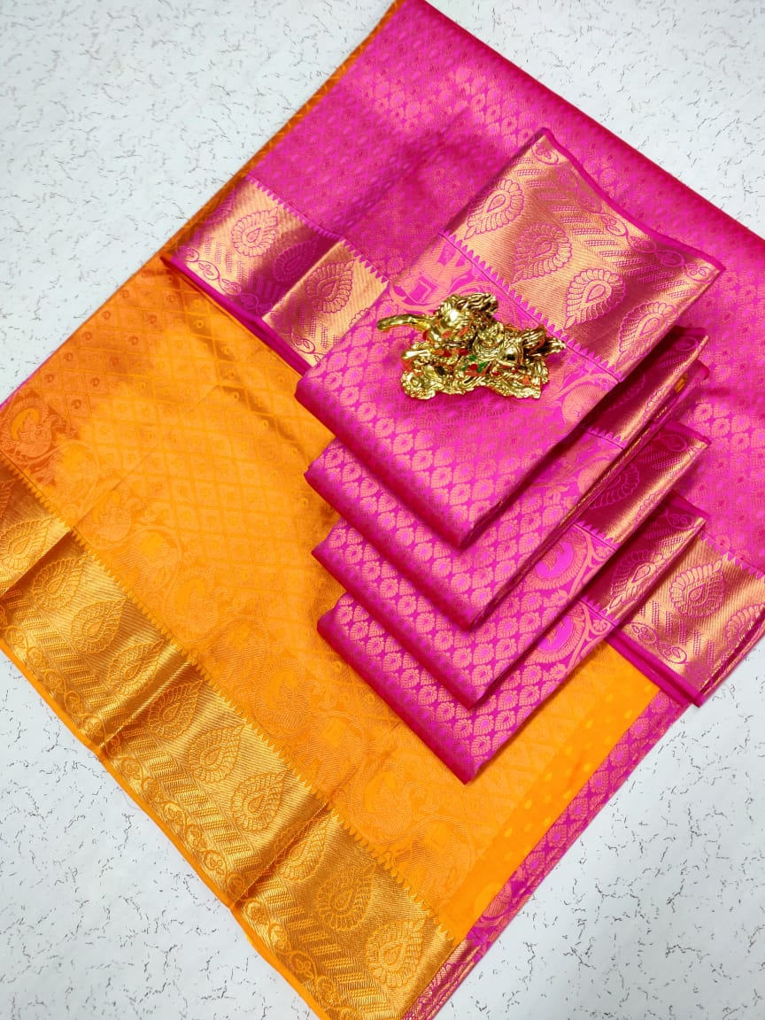 Samuthrika semi silk saree