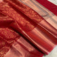 Banarasi copper softy silk saree - Vannamayil Fashions