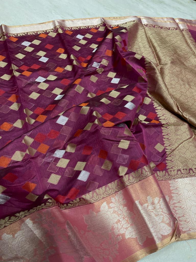 Banarasi cotton saree - Vannamayil Fashions