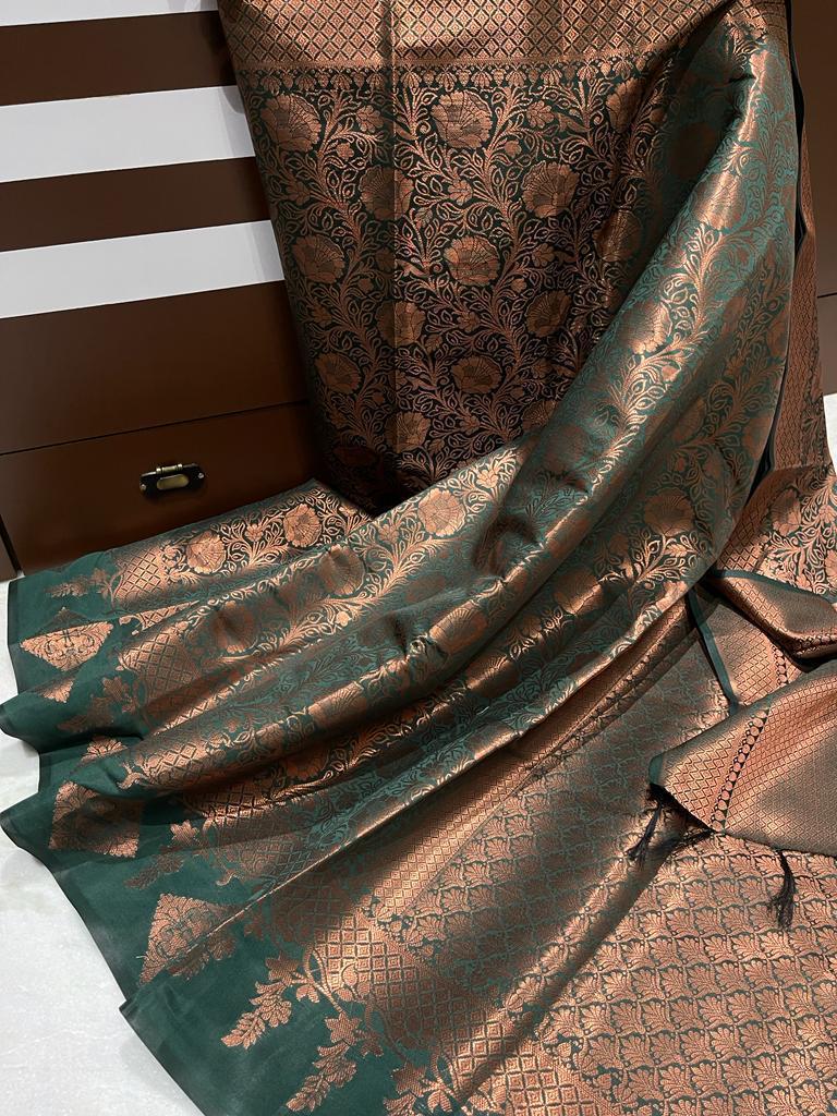banarasi cotton silk saree - Vannamayil Fashions