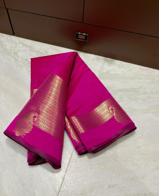 Banarasi cotton soft silk saree