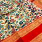 Banarasi silk kalamkari print saree - Vannamayil Fashions
