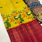 Banarasi silk type kalamkari print saree - Vannamayil Fashions