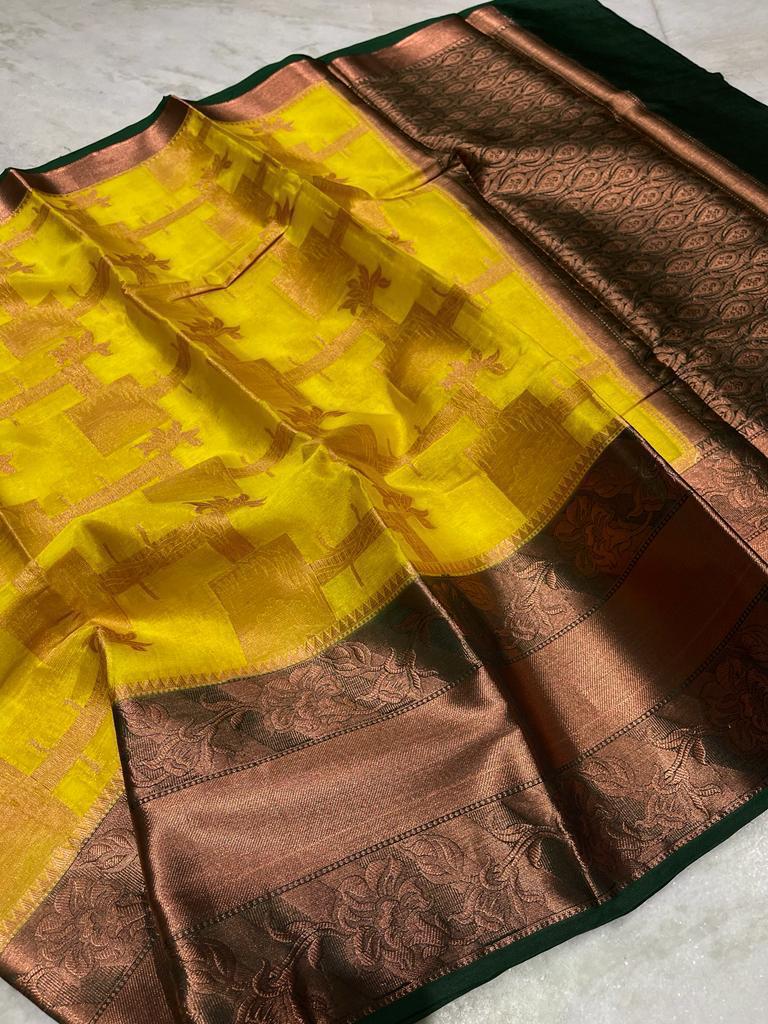 Banarasi warm soft silk saree - Vannamayil Fashions