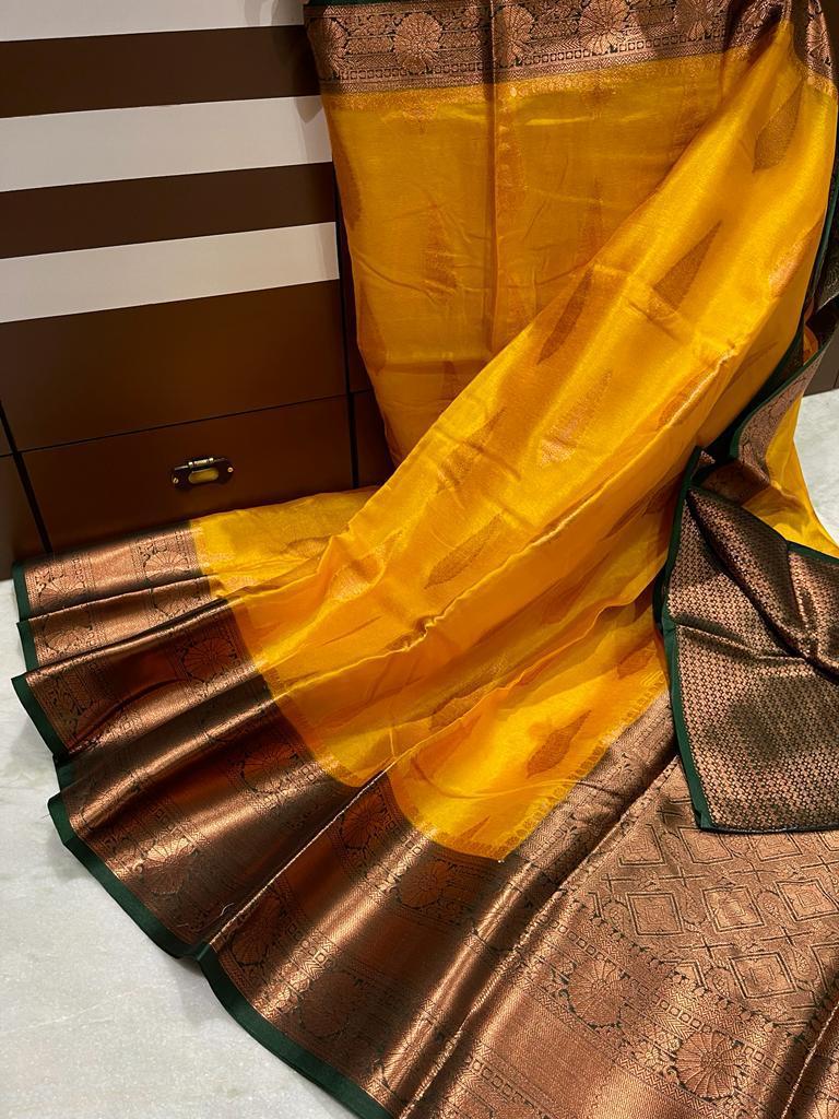 Banarasi warm soft silk saree - Vannamayil Fashions