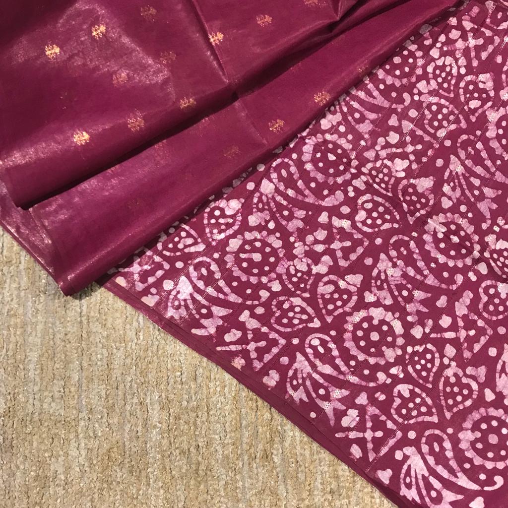 Bhagalpur kota tussar silk saree