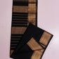 Black maheshwari handloom saree