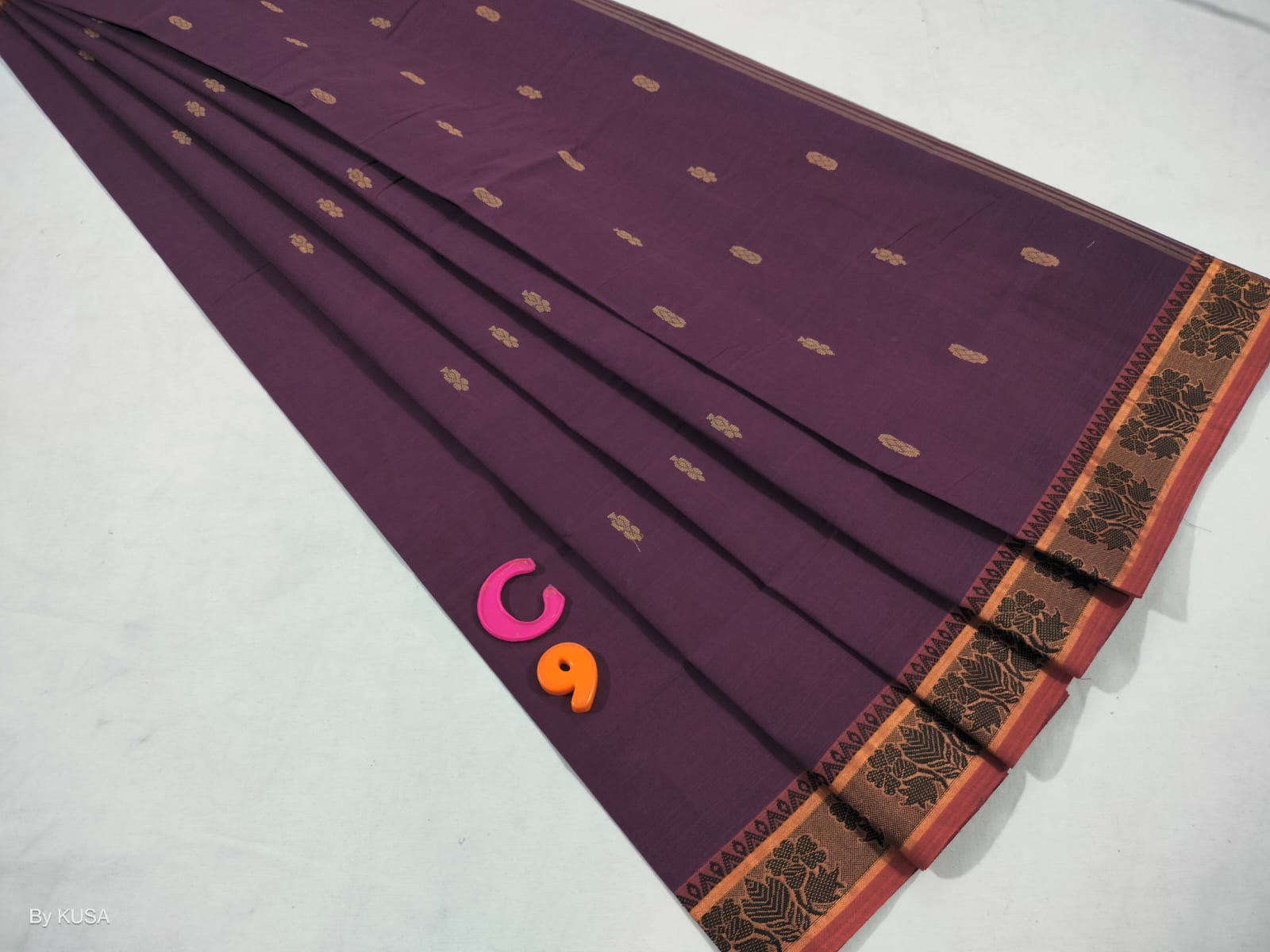 Blue Coimbatore Cotton Saree