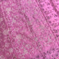 Floral print and embroidery work organza saree