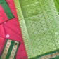 Handloom korvai pattern silk cotton saree