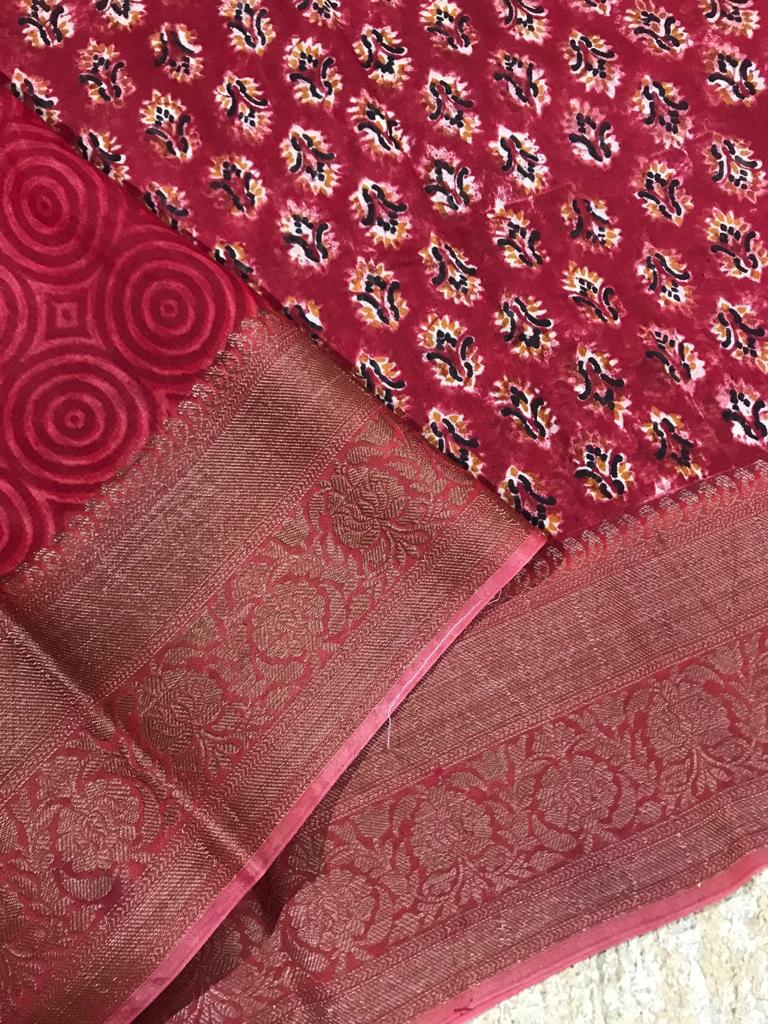 Handloom maheshwari silk saree