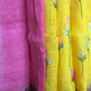 Kalamkari digital print 120 count pure organic linen saree - Vannamayil Fashions