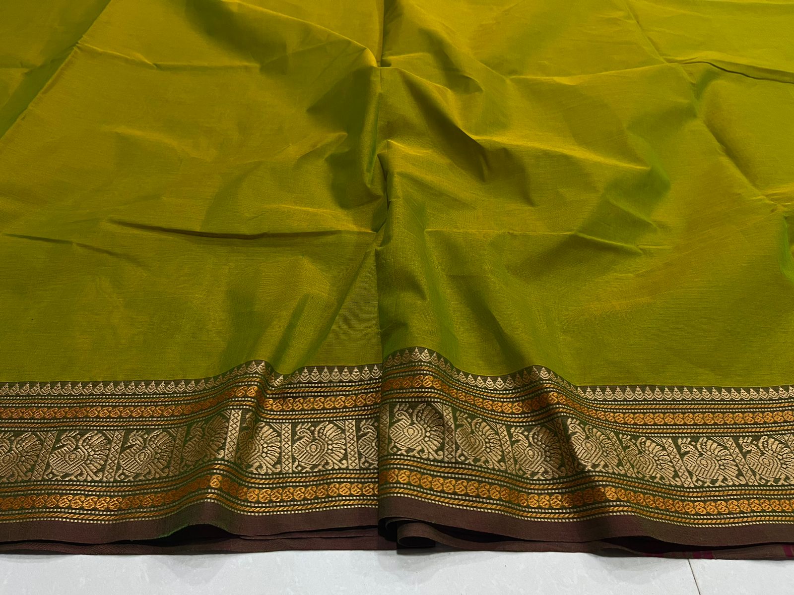 Thread annam plain chettinad cotton saree