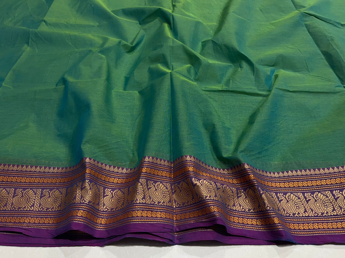 Thread annam plain chettinad cotton saree