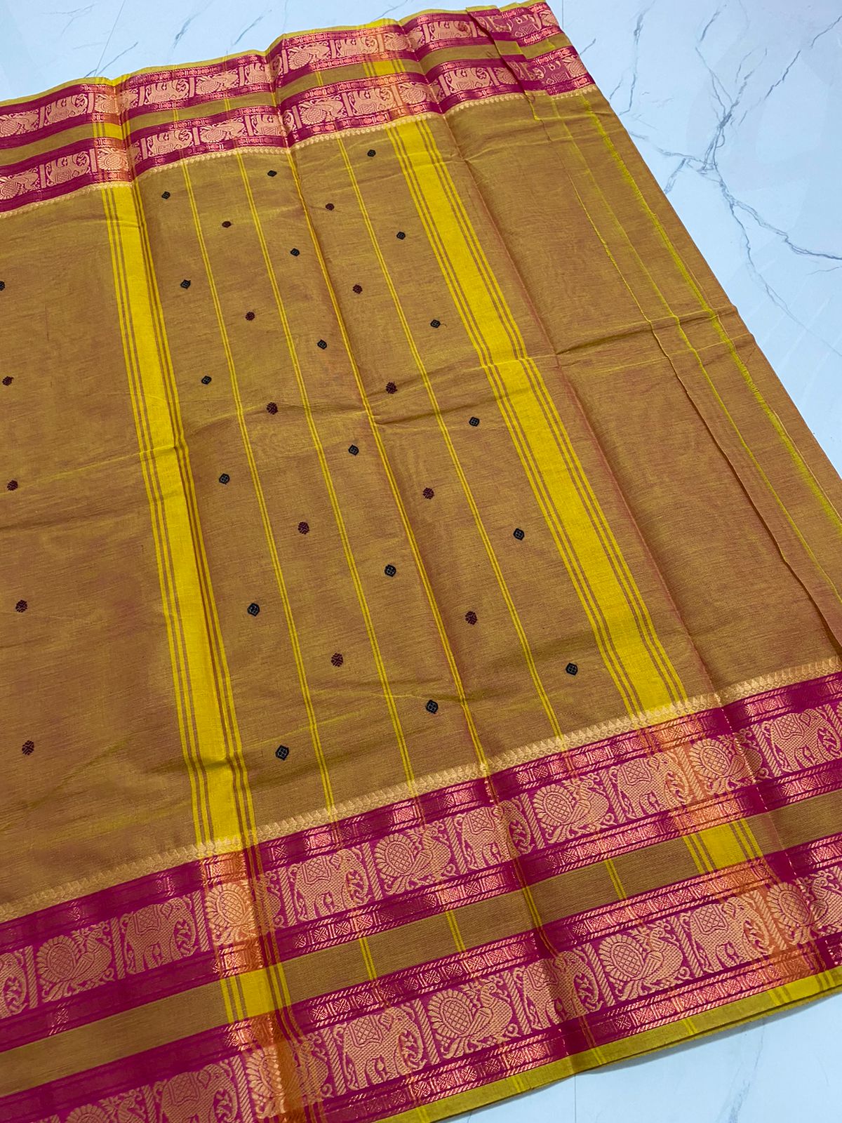 Kanchi pure cotton 100 count saree