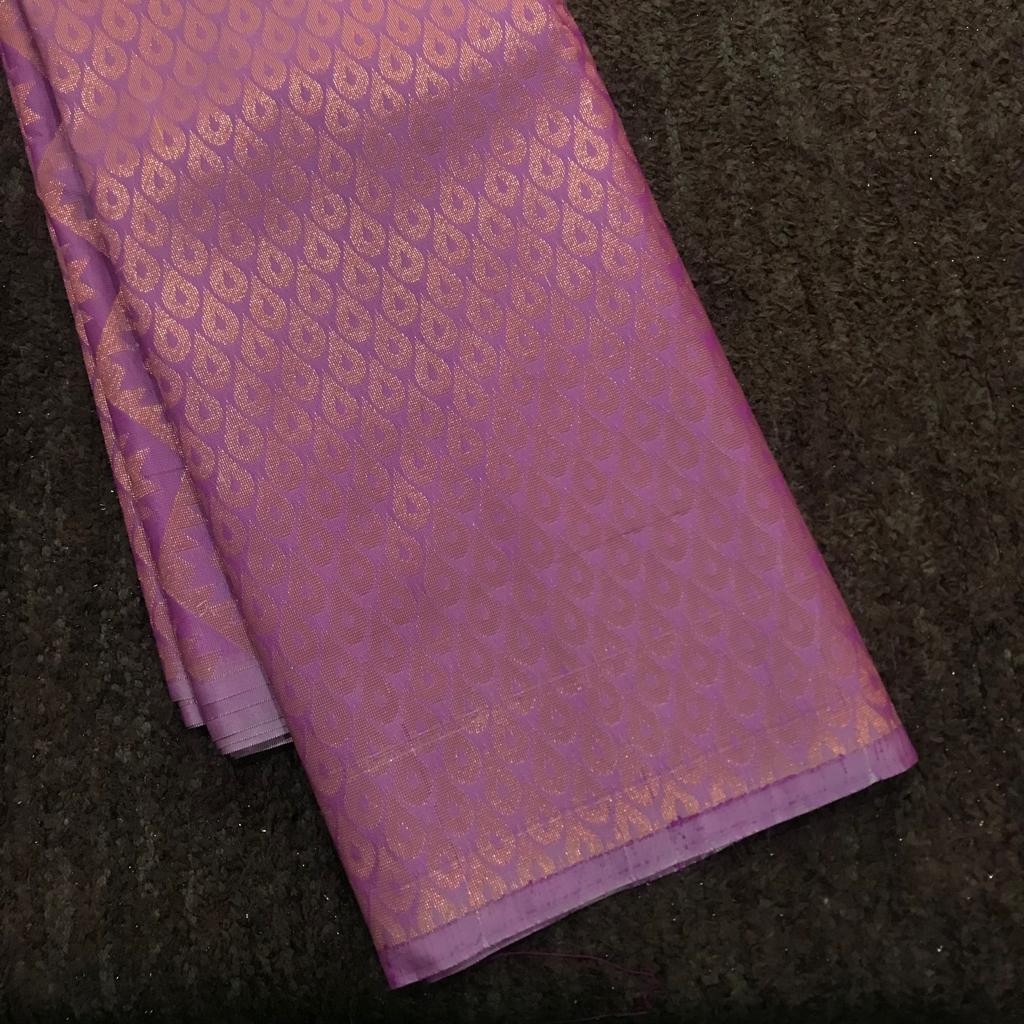 Kashmir Blue Copper Zari Woven Kanjivaram Silk Saree – Armima