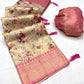 Jacquard semi silk saree