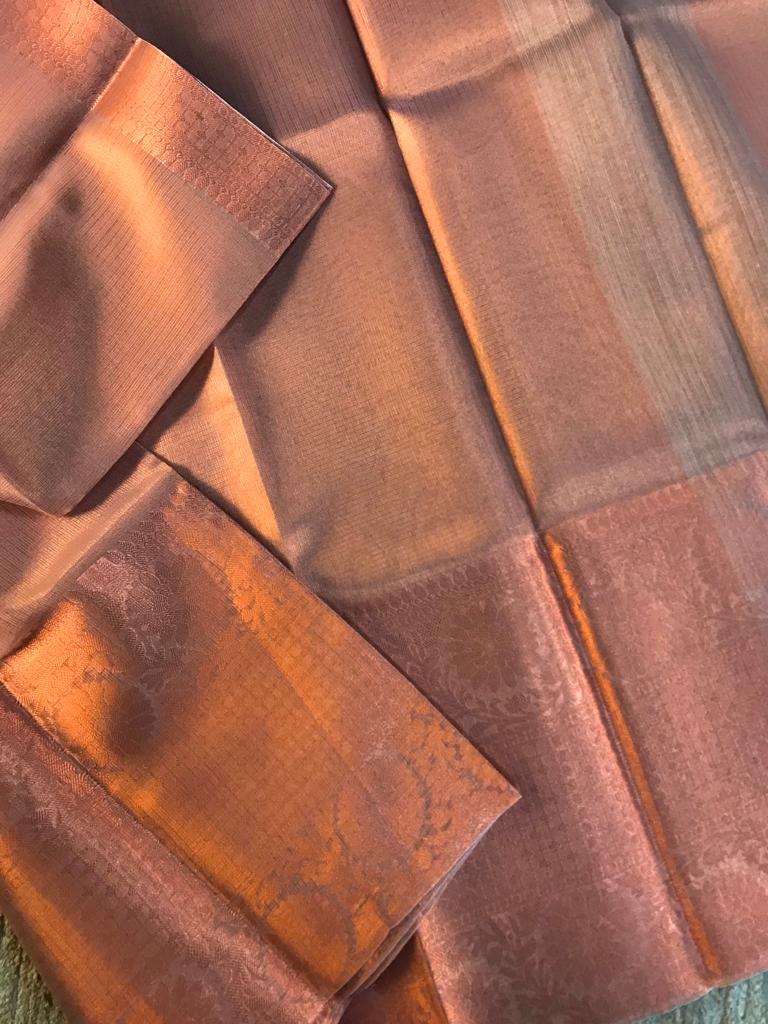 Long border tissue silk saree