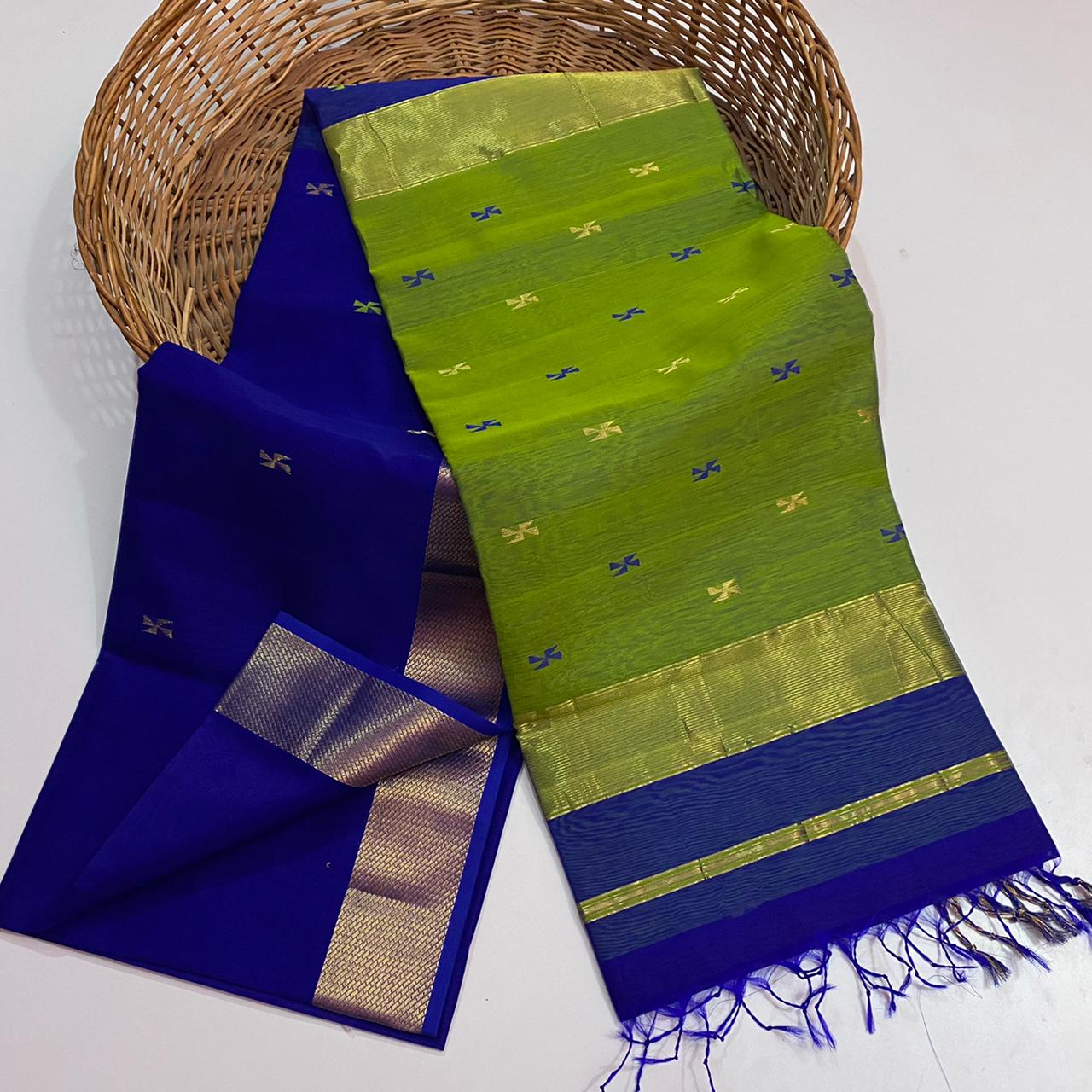 Maheshwari handloom silk cotton saree