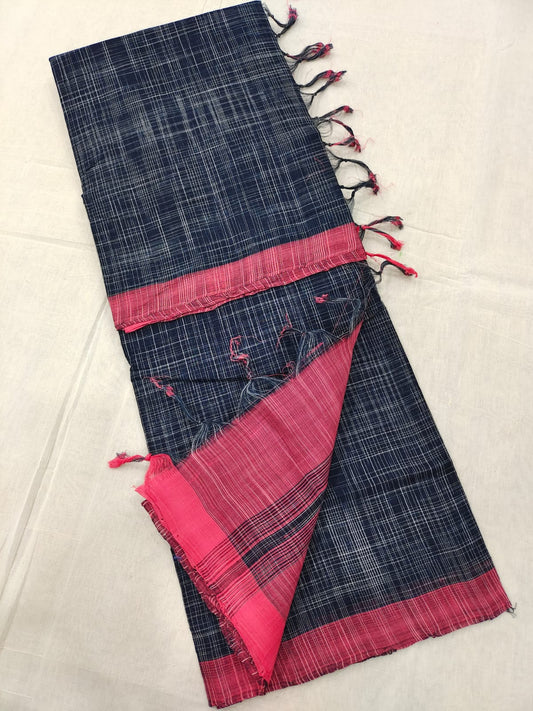 Mangalagiri cotton ikkat saree