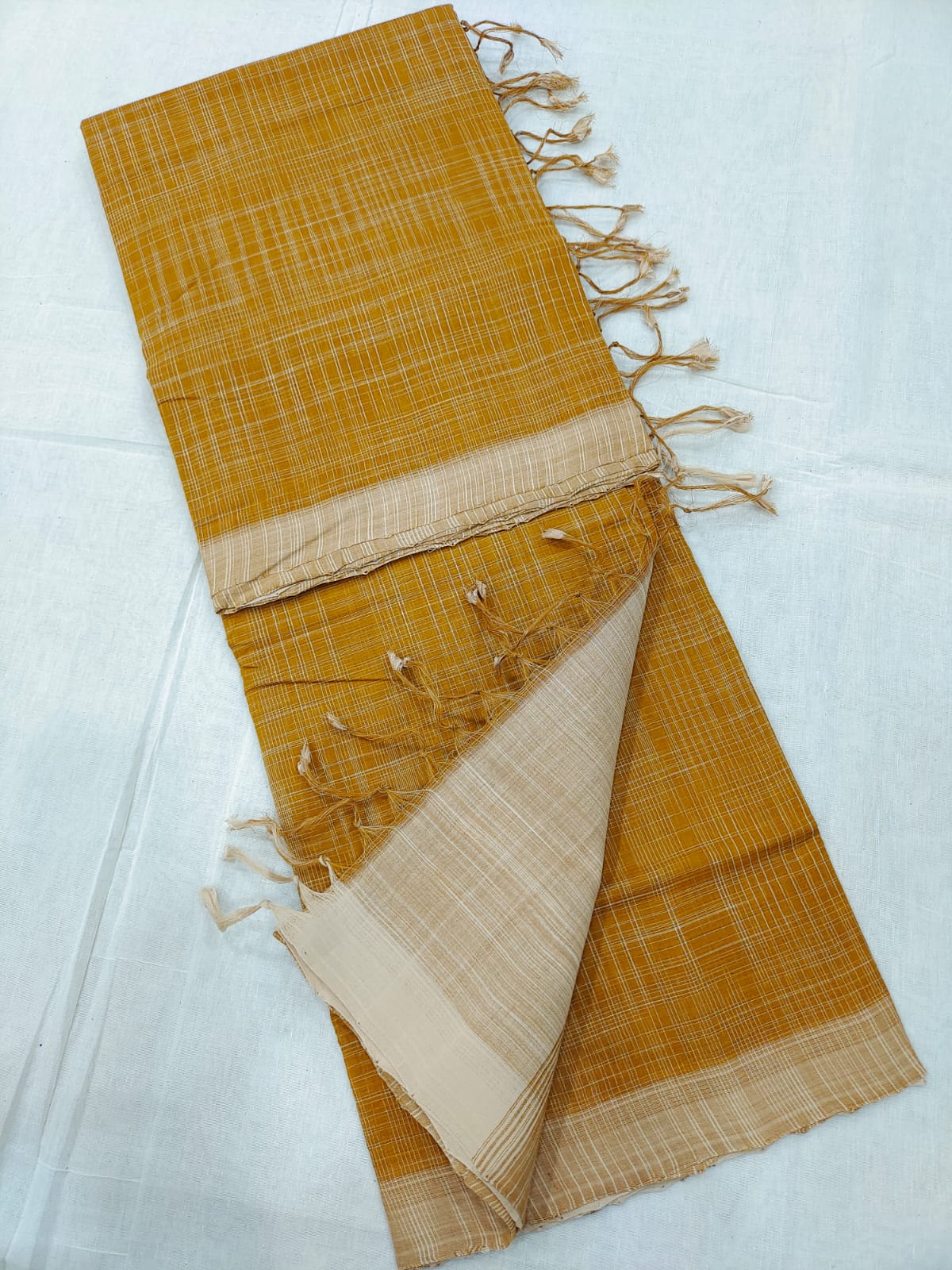 Mangalagiri cotton ikkat saree
