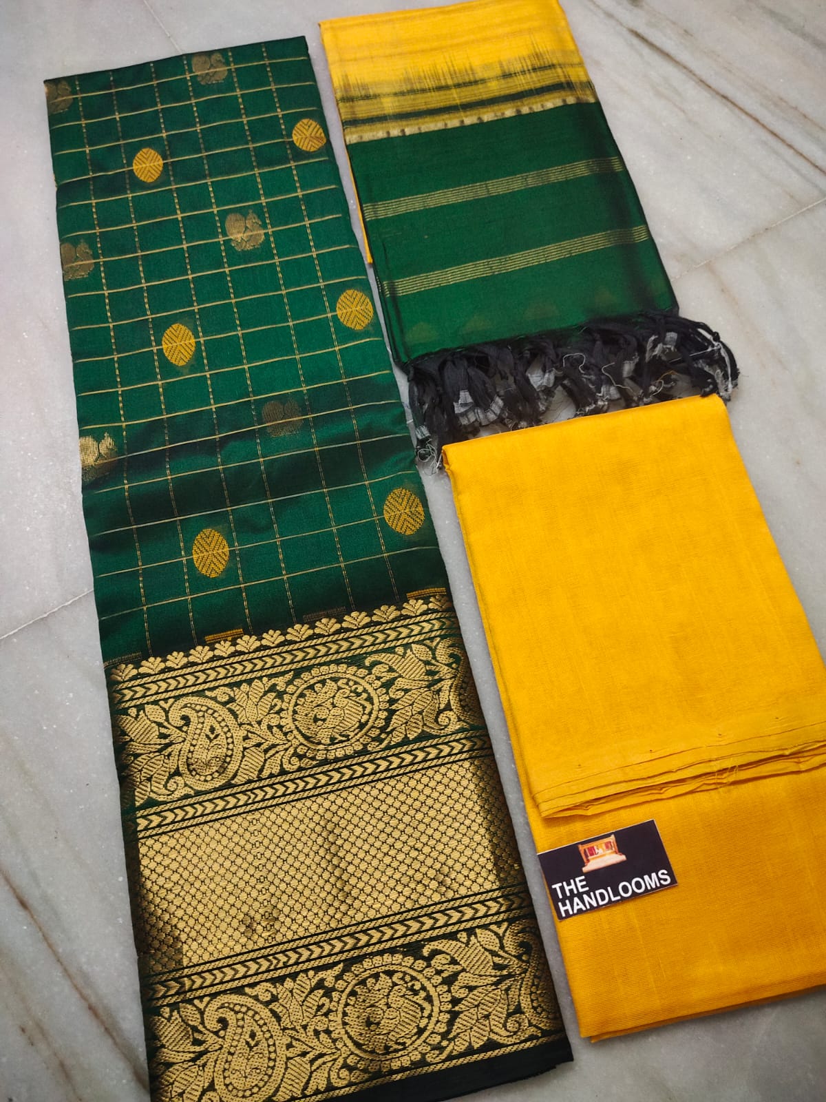 Mangalagiri handloom pure kuppatam pattu (silk by cotton) dress material