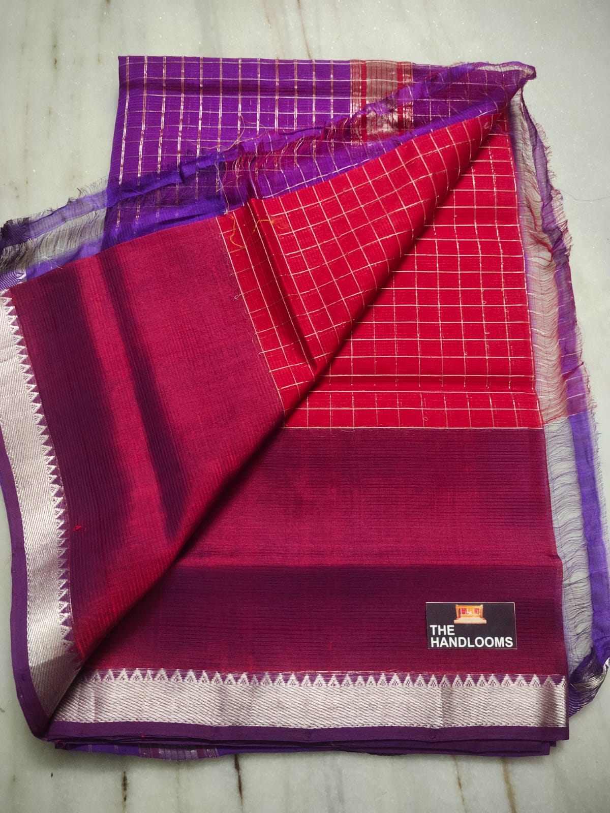 Mangalagiri handloom pure pattu by cotton saree