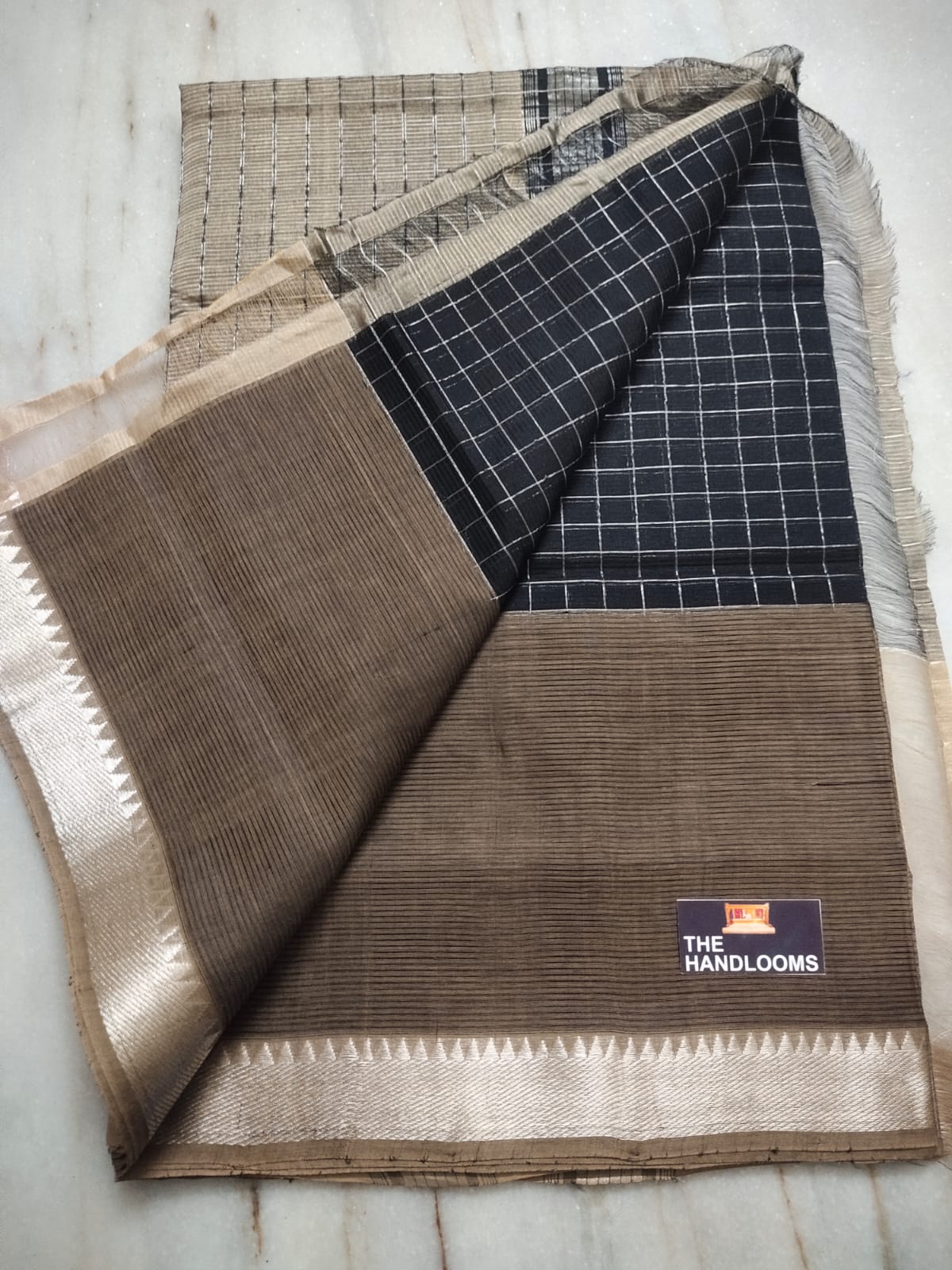 Mangalagiri handloom pure pattu by cotton saree