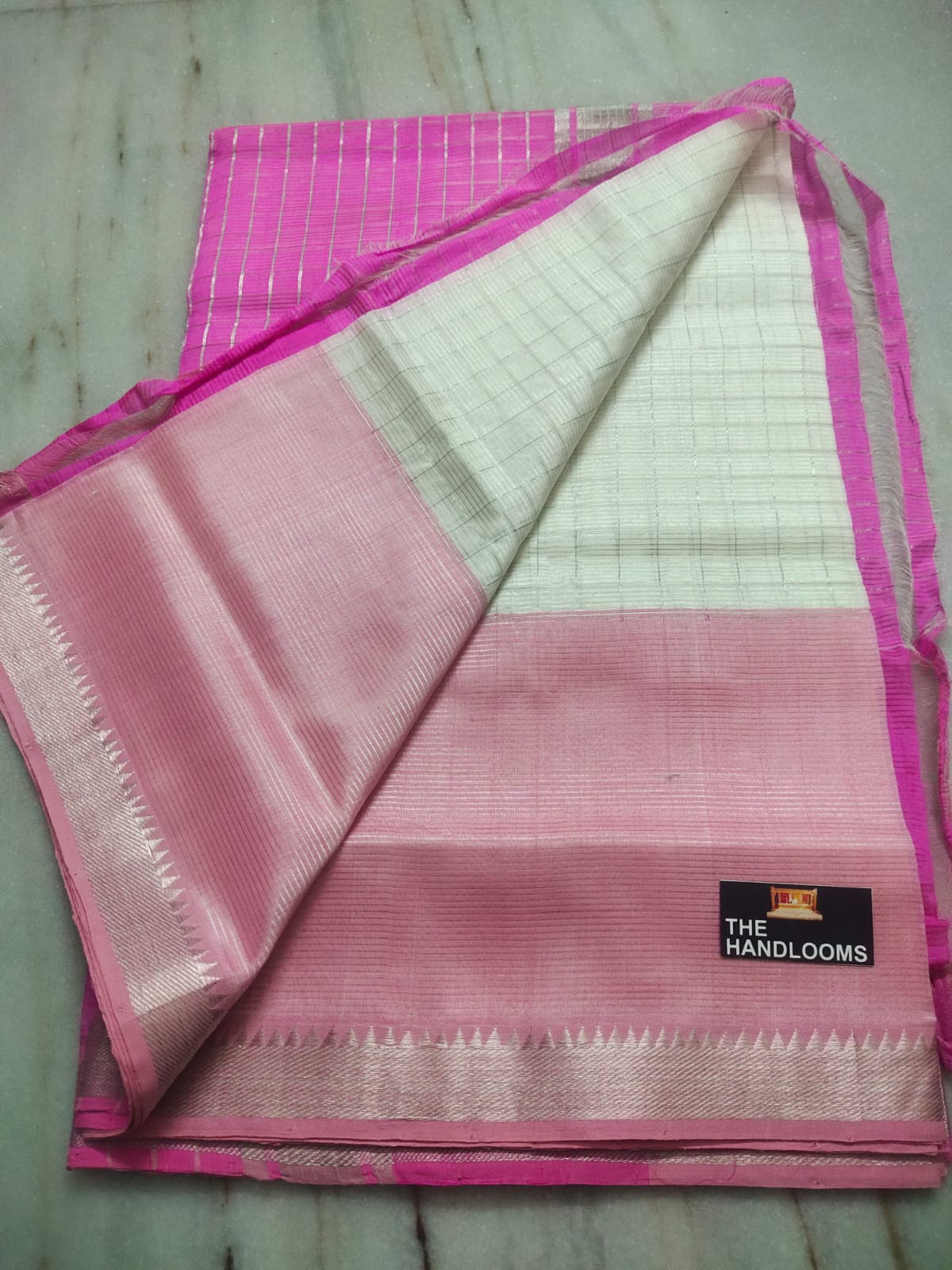 Mangalagiri handloom pure pattu by cotton saree